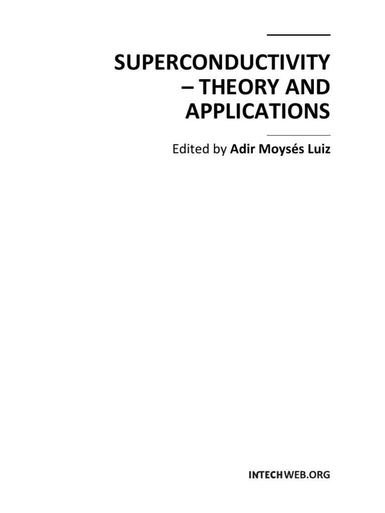 Superconductivity - Theory and Applications | PDF | High