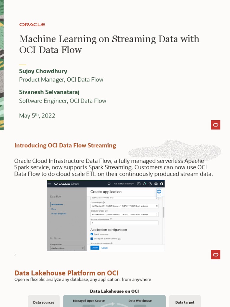 Spark Streaming & ML with OCI Data Flow | PDF | Cloud Computing | Data