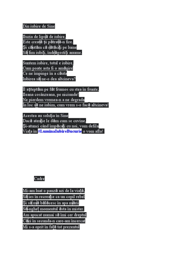 Poesii | PDF
