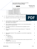 Cse 4 Sem Data Structure and Program Design Jun 2017