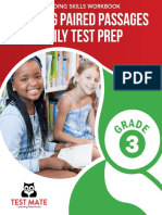 4 - Reading Paired Passages, Daily Test Prep, Grade 3 (Reading Skills Workbook) - Compressed