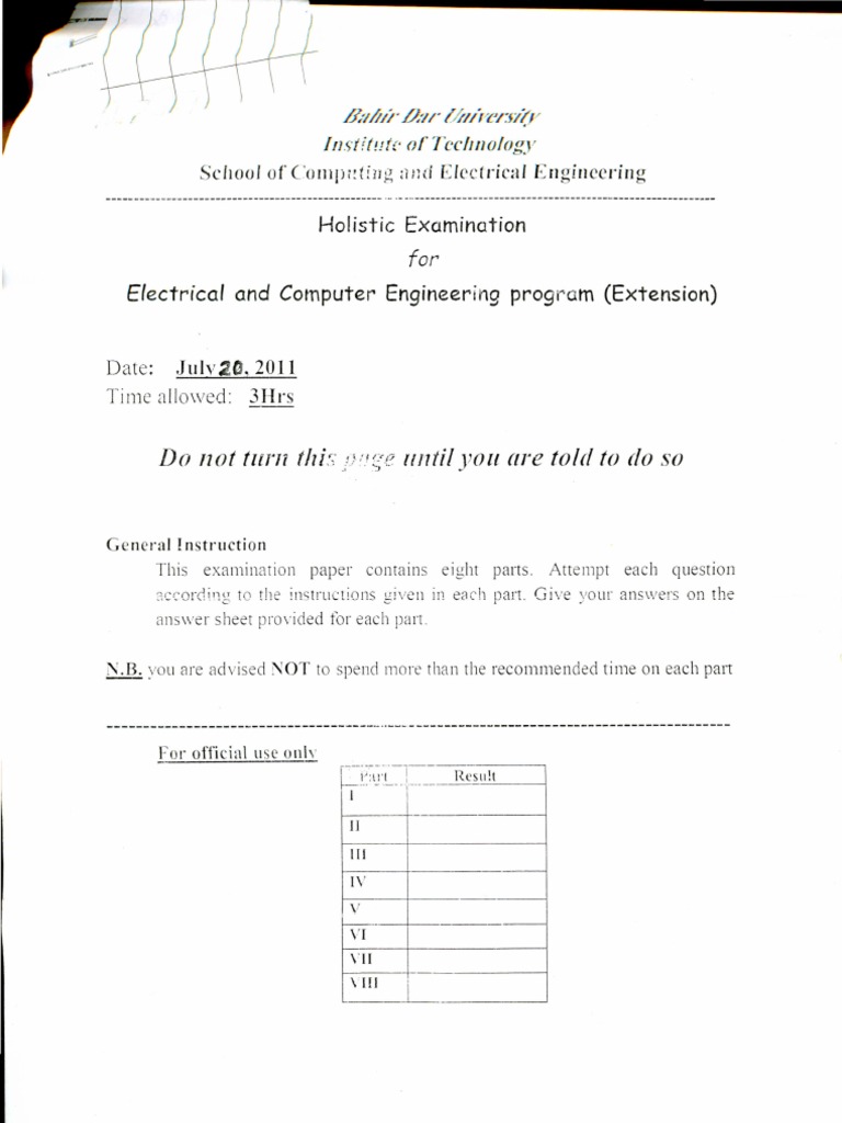 Holistic Examination Extention Electricals PDF Series And Parallel
