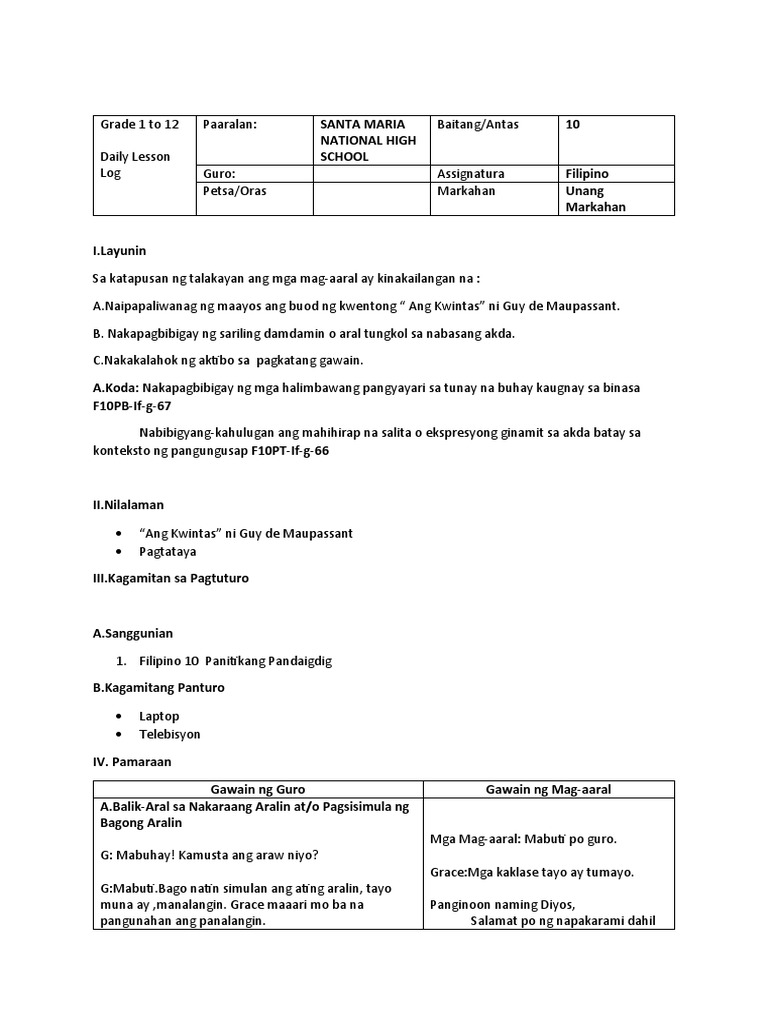 New Ang Kwintas | PDF
