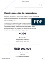 Concesión de Subvenciones