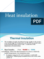 Heat insulation for buildings