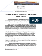 NARRATIVE REPORT Student-LED Watching and Hazard Mapping: Jose Sanvictores Senior National School