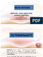 Determinants - Its Definition and Properties