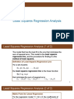 Least Squares Regression Analysis