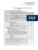 School-Based Child Protection/Anti-Bullying Policy Implementation Checklist Name of School: Pasacao Central School