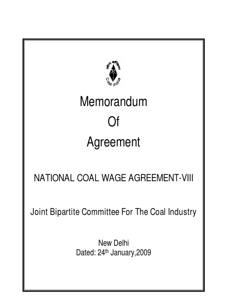National Coal Wage Agreement VIII | PDF | Sick Leave | Piece Work