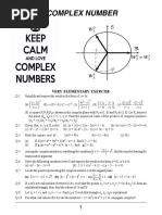 Complex Number: Very Elementary Exercise