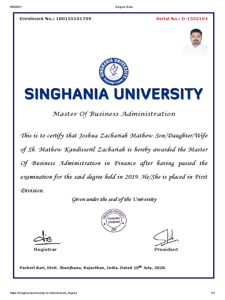 Attested MBA | PDF