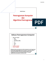 Pemrograman Komputer Dan Algoritma Pemrograman