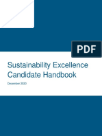 Sustainability Excellence Candidate Handbook