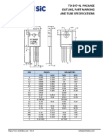 TO-247-4L Outline, Marking and Tube Specifications