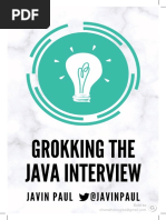 Grokking Java Interview Sample