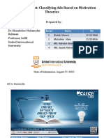 Group Assignment: Classifying Ads Based On Motivation Theories