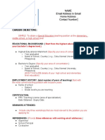 Company-Prescribed-Resume 2