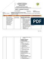 Weekly Learning Plan (WLP) : Department of Education Division of Rizal San Isidro Senior High School