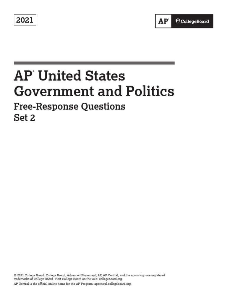 Us Gov FRQ 2021 | PDF | Right To Counsel | Public Law