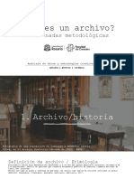 ¿Qué Es Un Archivo?: Coordenadas Metodológicas