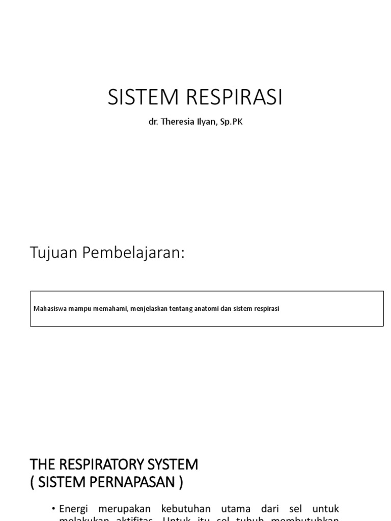 6-7. Sistem Respirasi | PDF