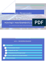 Montaje Y Mantenimiento de Equipos: UD 4 - Microprocesador