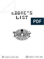 Eddie Sicoy Menu