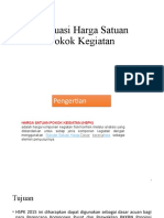 Evaluasi Harga Satuan Pokok Kegiatan