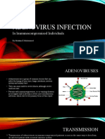 Adenovirus Infection in Immunocompromised Patients