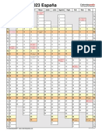 Calendario 2023 Vertical 1 Pagina Lineal