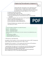 CHEM 3003process Engineering Thermodynamics-Assignment # 1