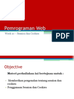 Pemrograman Web: Week 10 - Session Dan Cookies