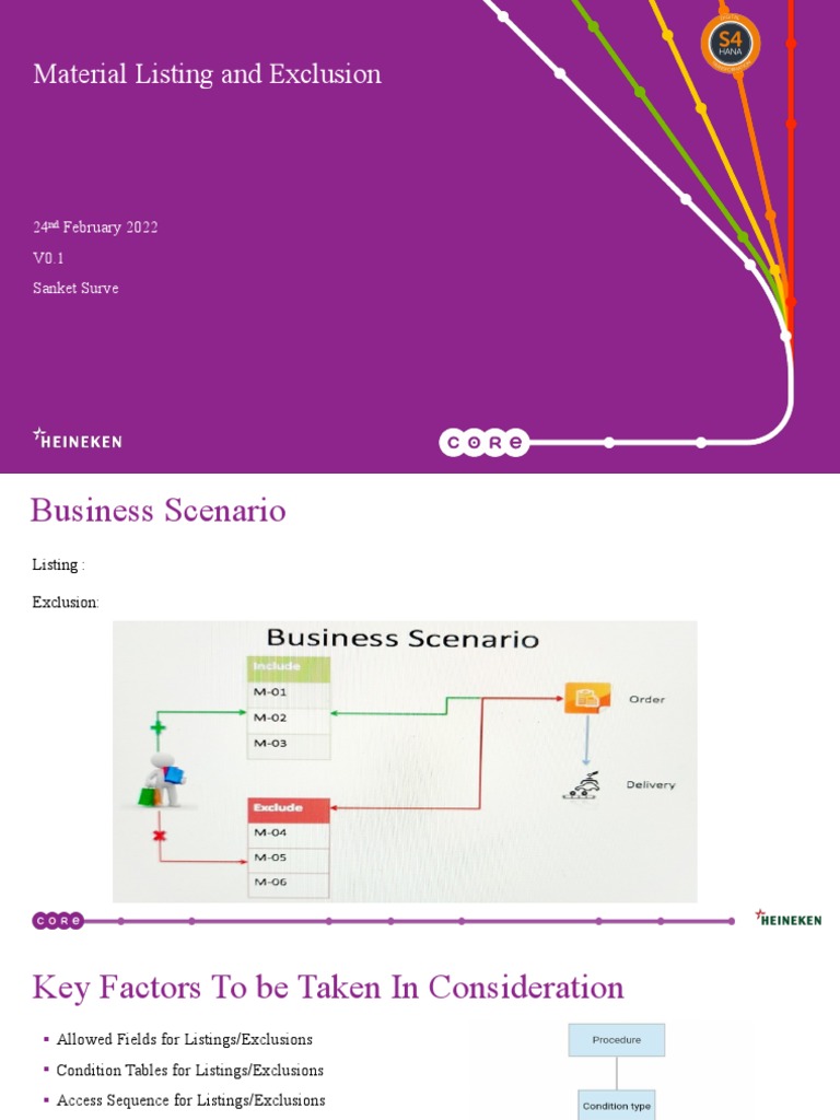 Material Listing and Exclusion PDF