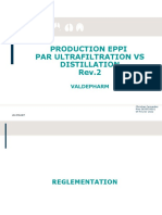 Production Eppi Par Ultrafiltration Vs Distillation Rev.2: Valdepharm
