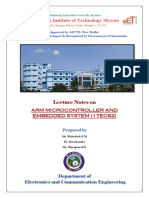 Maharaja Institute of Technology Mysore: Arm Microcontroller and Embedded System (17ec62)