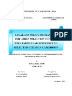 Legal and Policy Mechanisms for Urban Pollution Control