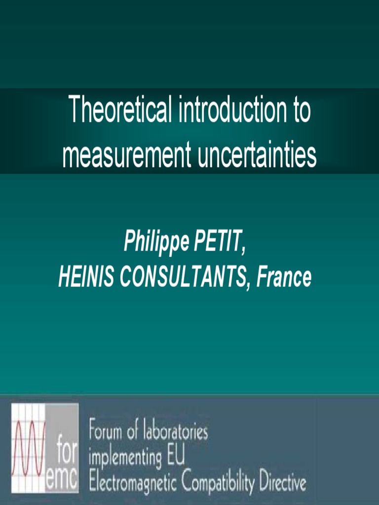 Measurement Uncertainties PDF Measurement Uncertainty
