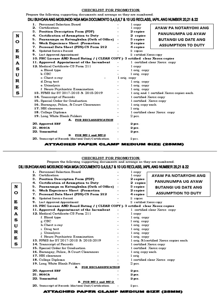 N O E R A S U R E S Ayaw Pa Notaryohi Ang Panunumpa Ug Ayaw Butangi Ug