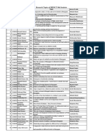 Hotel Management Research Topics