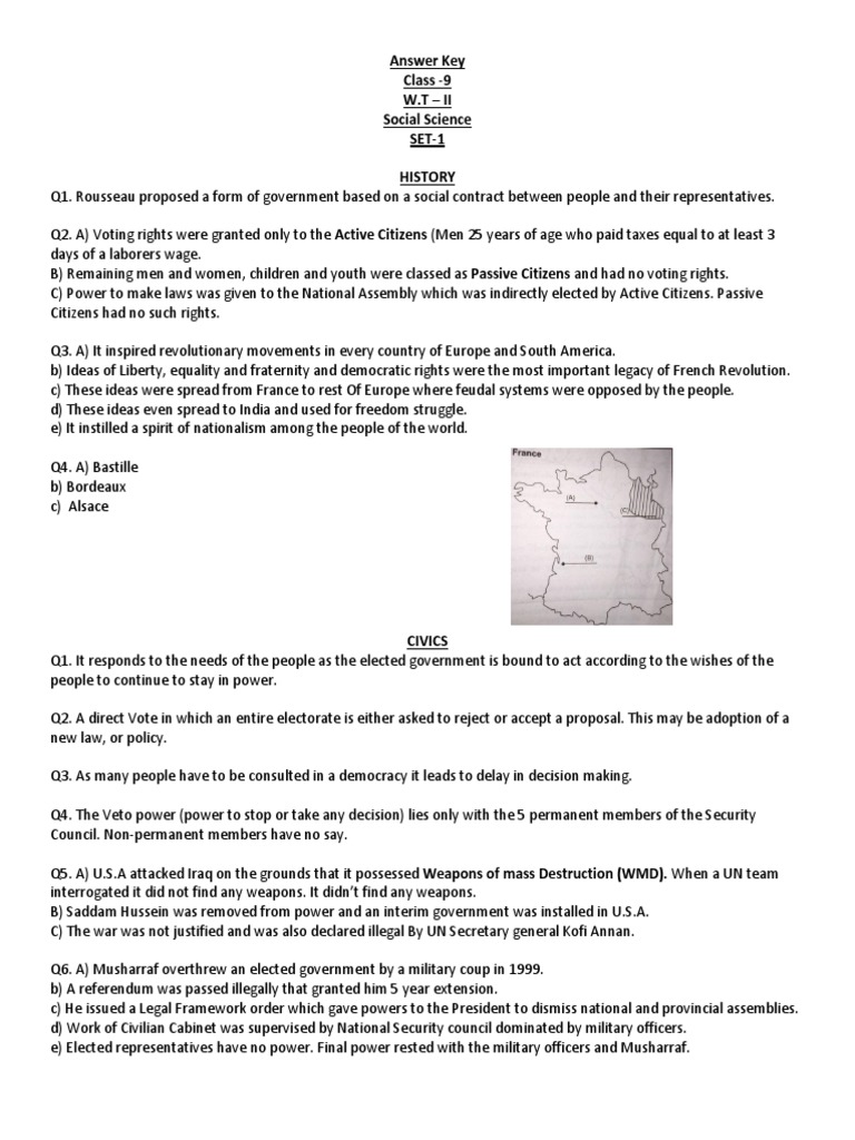Kips Answer Key Class 9