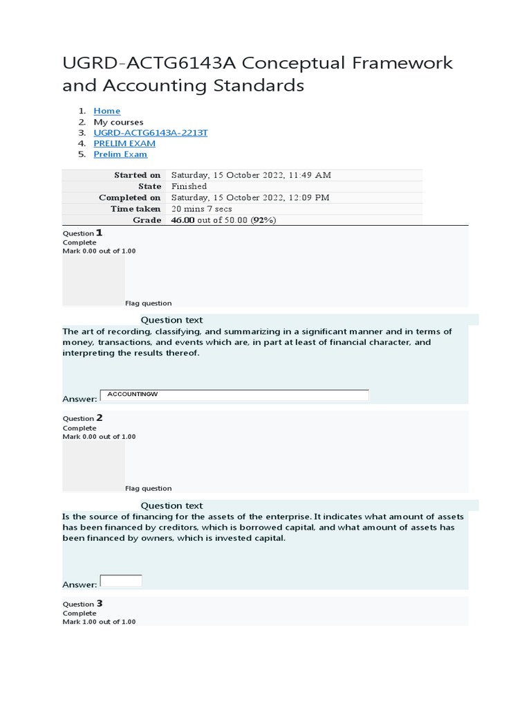 Conceptual Framework Prelim | PDF | Financial Statement | Balance Sheet