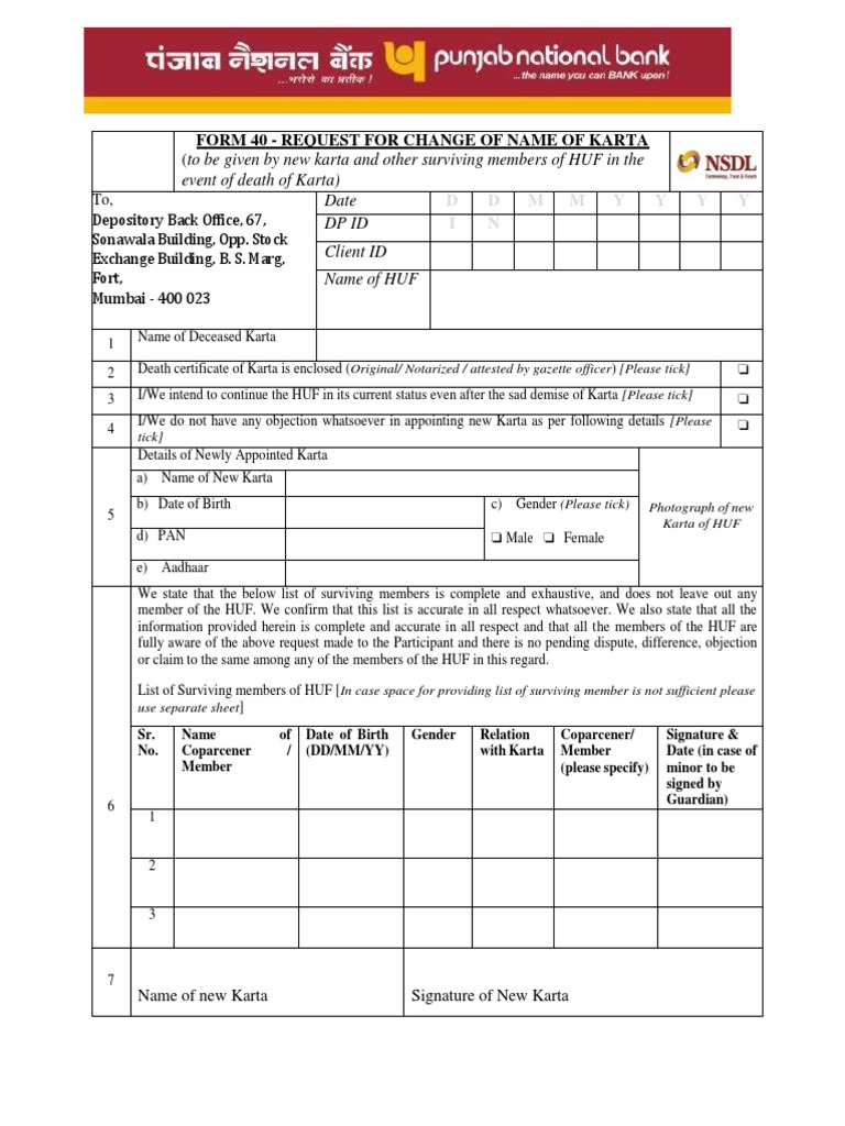 16 Change of Karta in HUF Punjab PDF