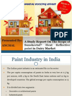 Sunsheetal Heat Reflective Paint: A Study Report On The Scope of in Dairy Market Presented By: Anchal
