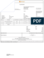 Tax invoice for restaurant services
