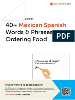 Mexican Spanish: Words & Phrases For Ordering Food