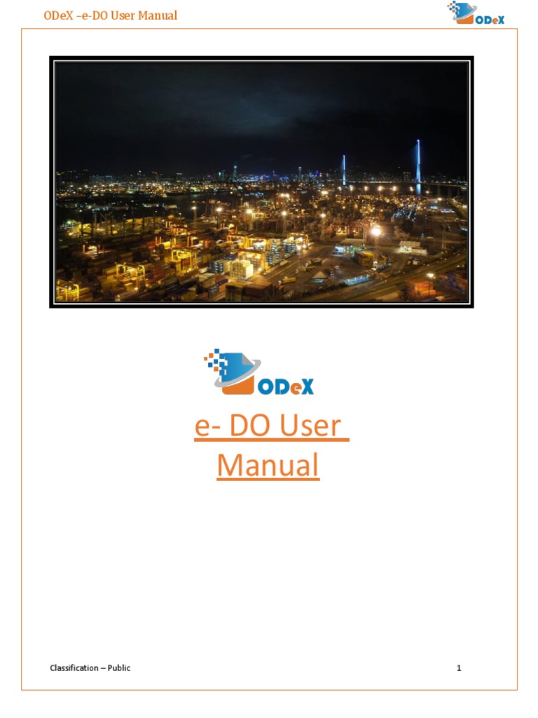 e-DO User Manual for ODeX | PDF