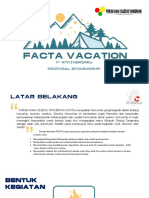 Facta Vacation: 1 Anniversary Proposal Sponsorship