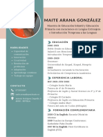 Arana González, Maite CV