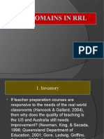 Six Domains in RRL